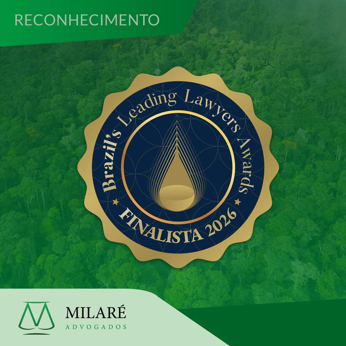 Somos finalistas do BRALLAW 2026, na categoria Ambiental!